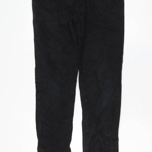 Red Herring Girls Black Cotton Skinny Jeans Size 14 Years Regular Zip