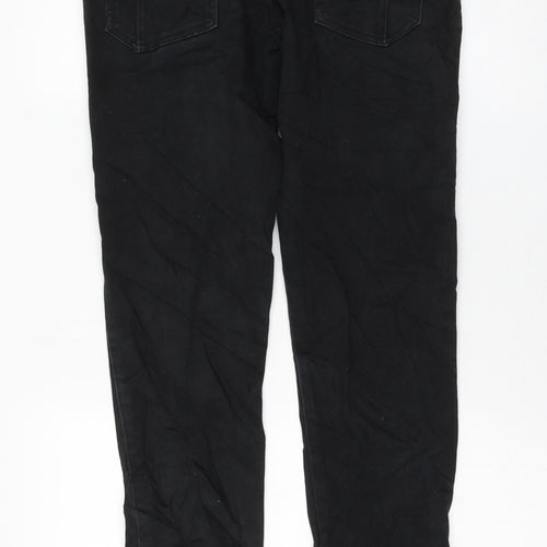 Red Herring Girls Black Cotton Skinny Jeans Size 14 Years Regular Zip