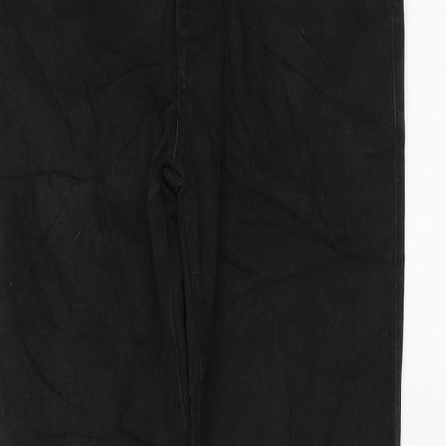 Red Herring Girls Black Cotton Skinny Jeans Size 14 Years Regular Zip