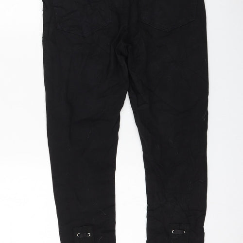 Topshop Womens Black Cotton Skinny Jeans Size 32 in L20.5 in Regular Zip