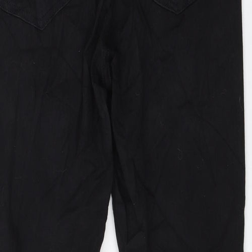 Topshop Womens Black Cotton Skinny Jeans Size 32 in L20.5 in Regular Zip