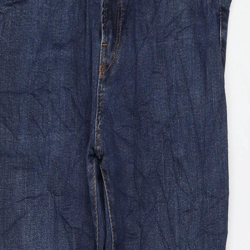 H&M Womens Blue Cotton Skinny Jeans Size 34 in L31 in Regular Zip