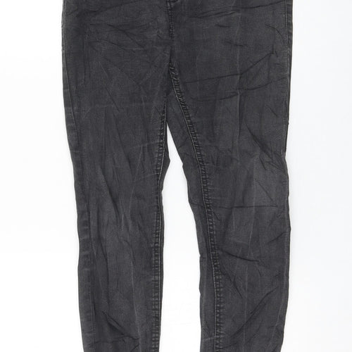91 Womens Black Cotton Skinny Jeans Size 12 L28 in Regular Zip