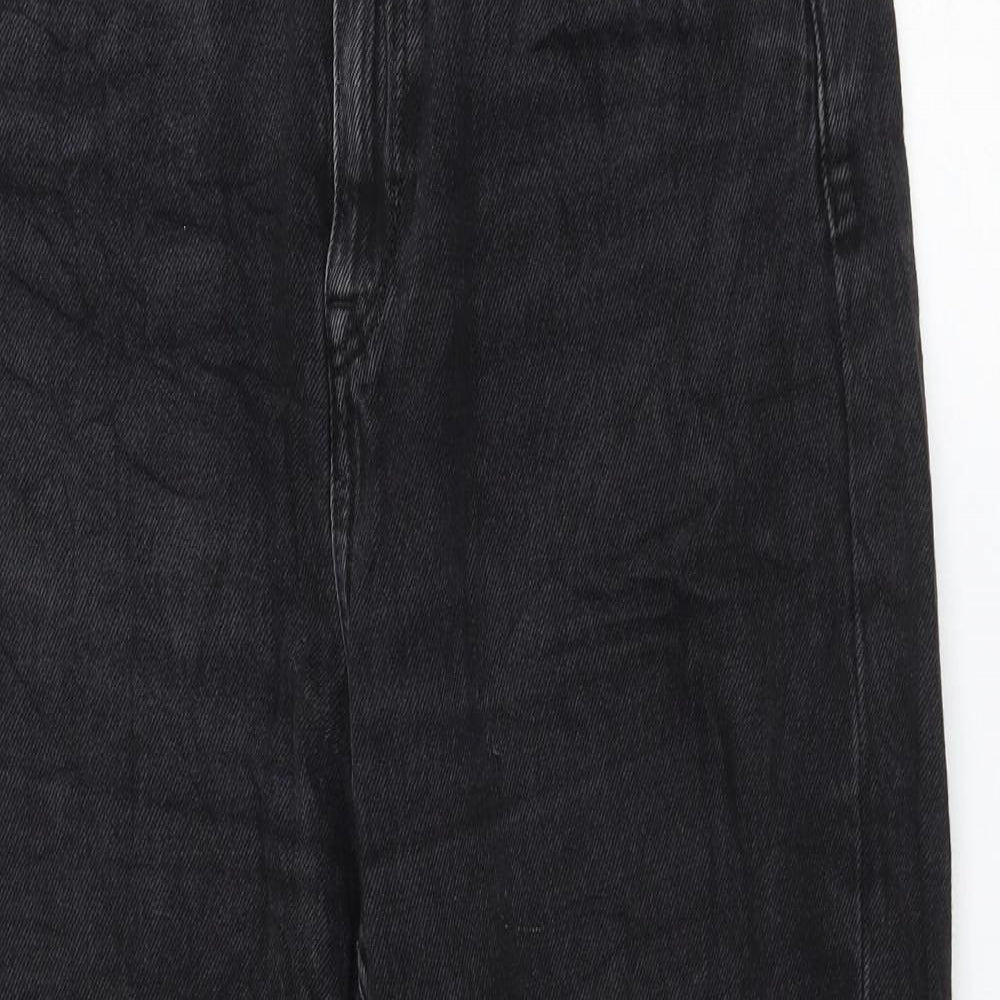 Mango Womens Black Cotton Mom Jeans Size 30 in L26 in Regular Zip