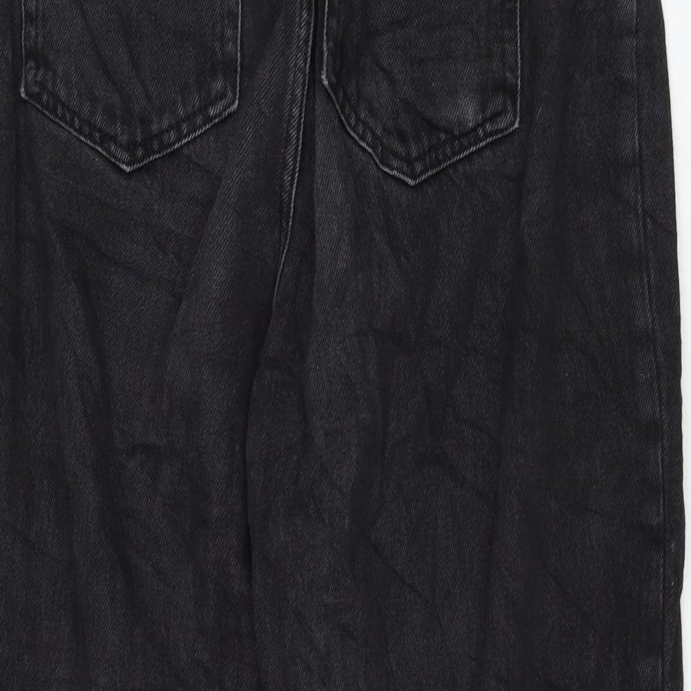 Mango Womens Black Cotton Mom Jeans Size 30 in L26 in Regular Zip