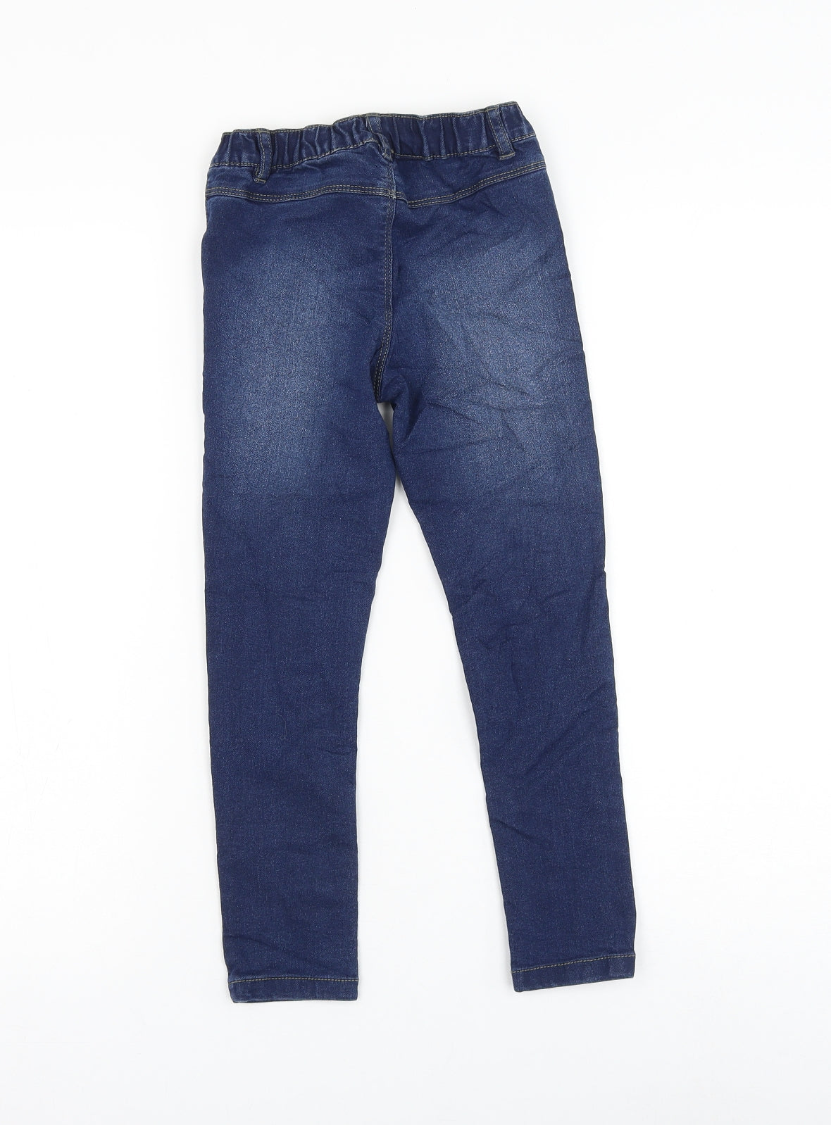 Very Girls Blue Cotton Skinny Jeans Size 6-7 Years Regular Pullover