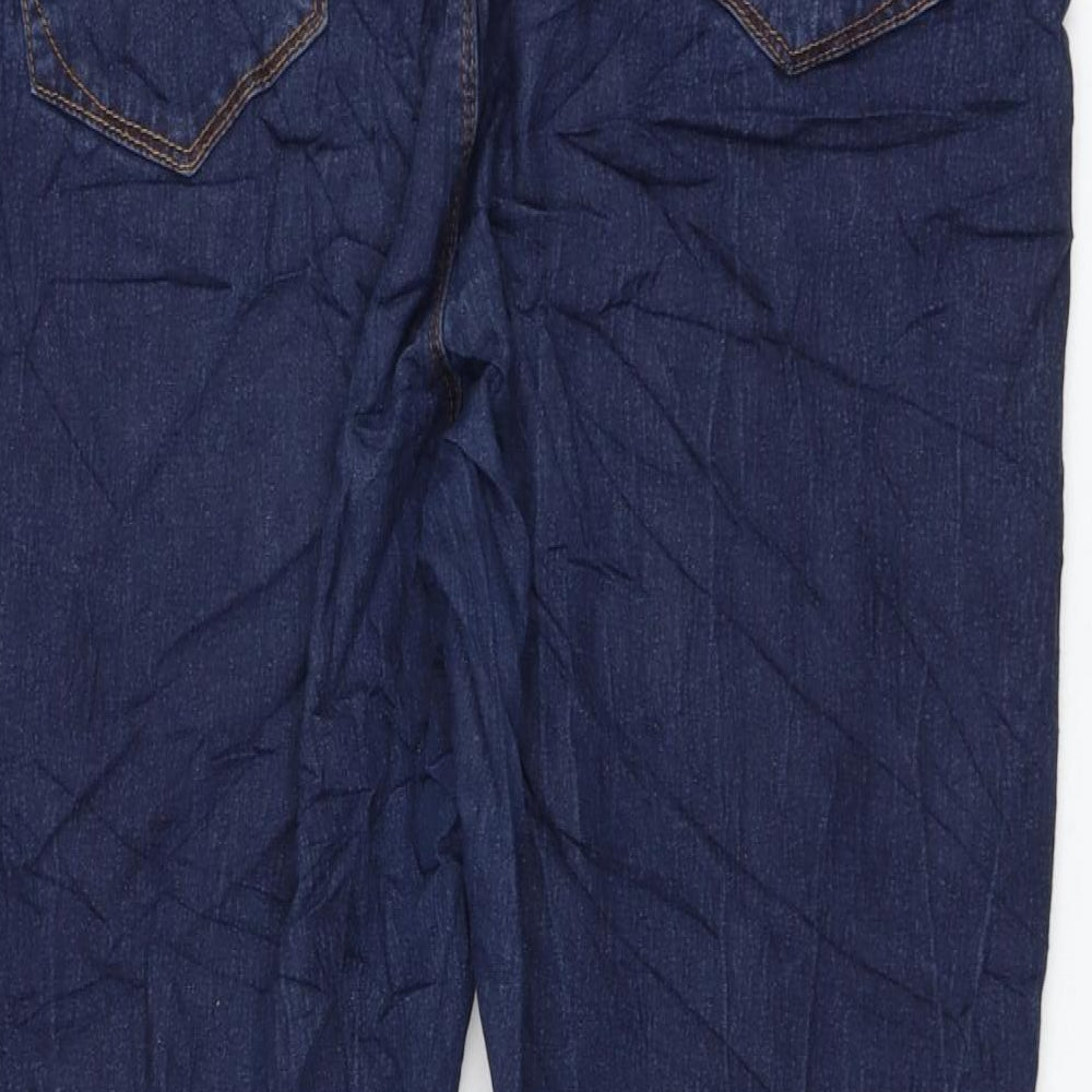 Yours Womens Blue Polyester Skinny Jeans Size 24 L28 in Regular Zip