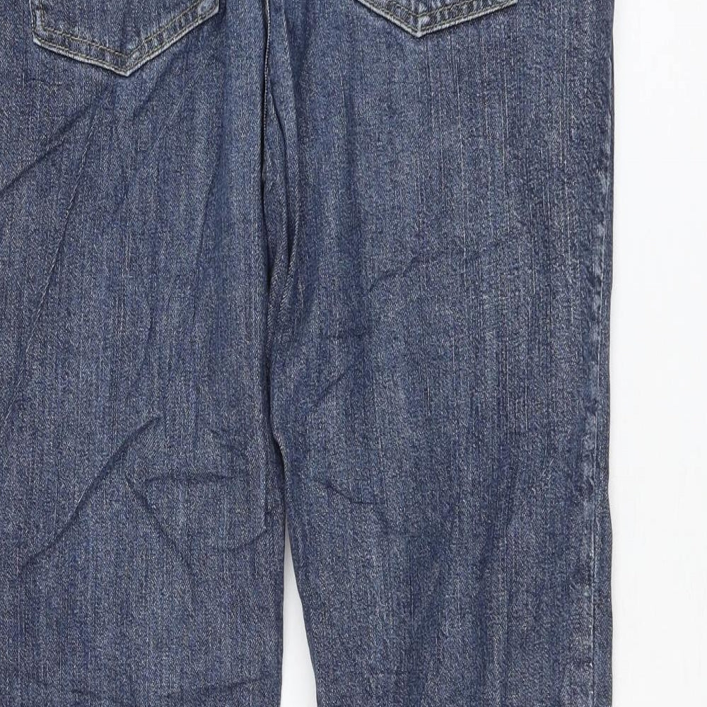 Dorothy Perkins Womens Blue Cotton Bootcut Jeans Size 12 L28 in Regular Zip