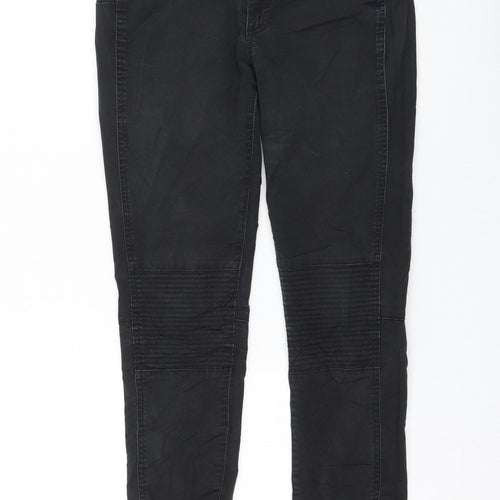 Mango Womens Black Polyester Skinny Jeans Size 8 L26 in Regular Zip