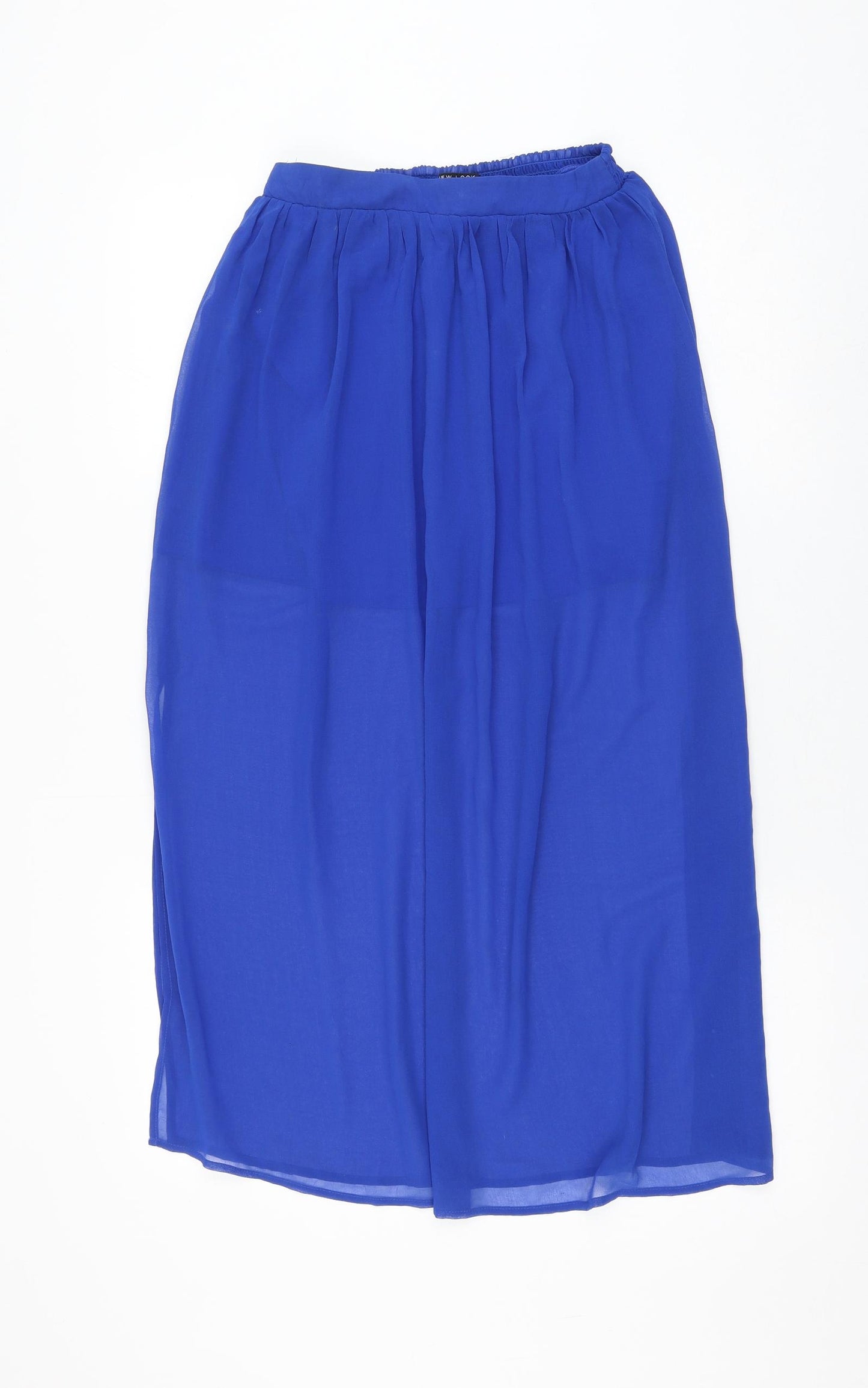 New Look Girls Blue Polyester Flare Skirt Size 12 Years Regular