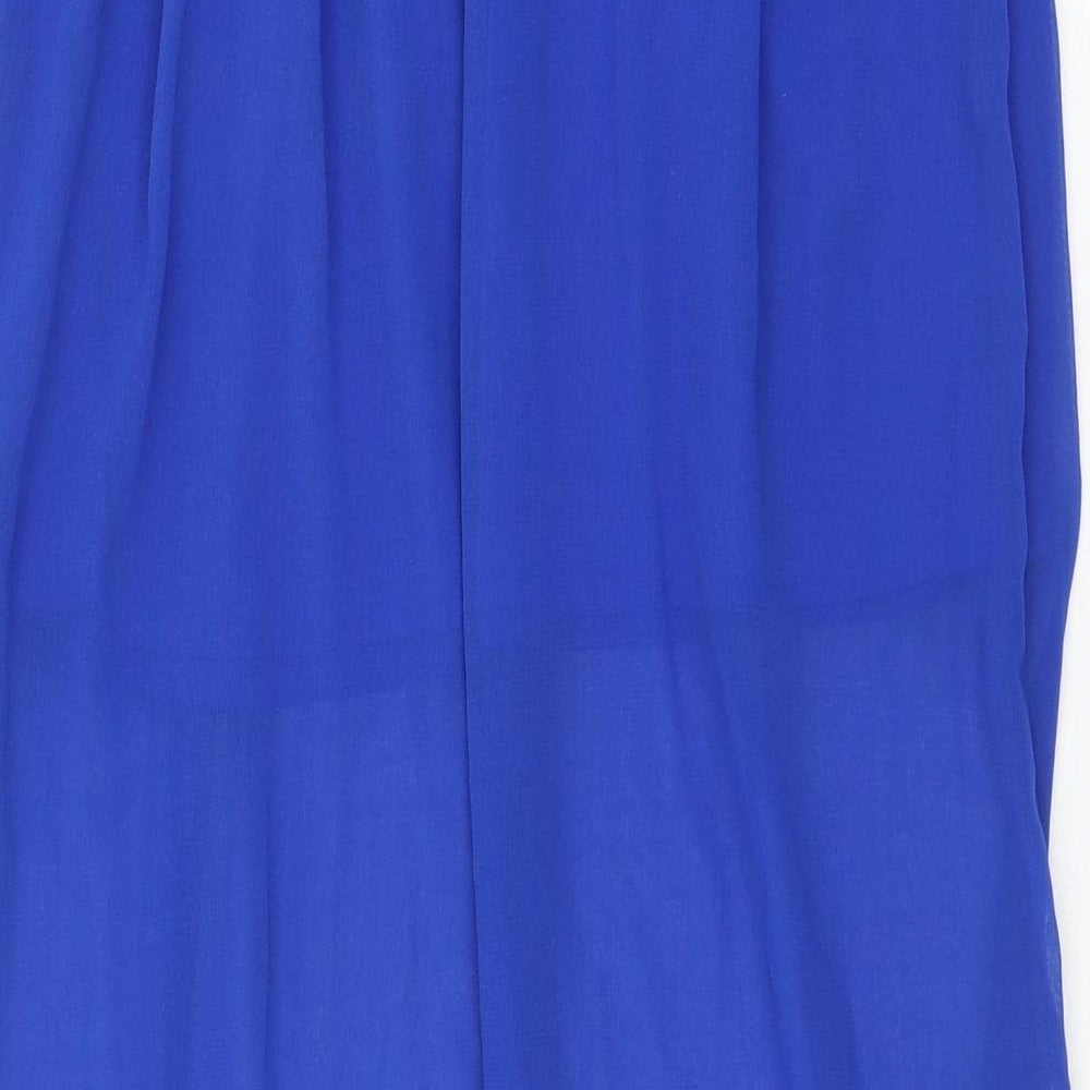 New Look Girls Blue Polyester Flare Skirt Size 12 Years Regular