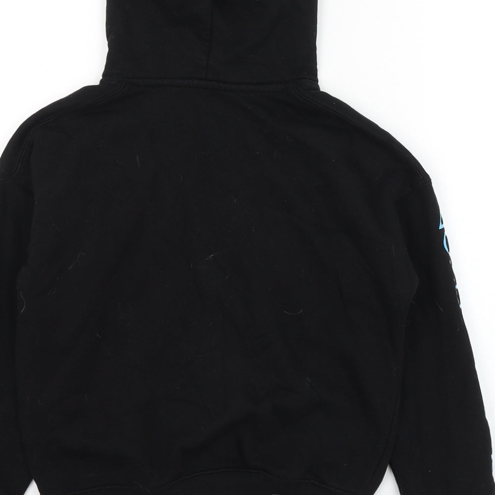 H&M Boys Black Cotton Pullover Hoodie Size 8-9 Years Pullover - Playstation