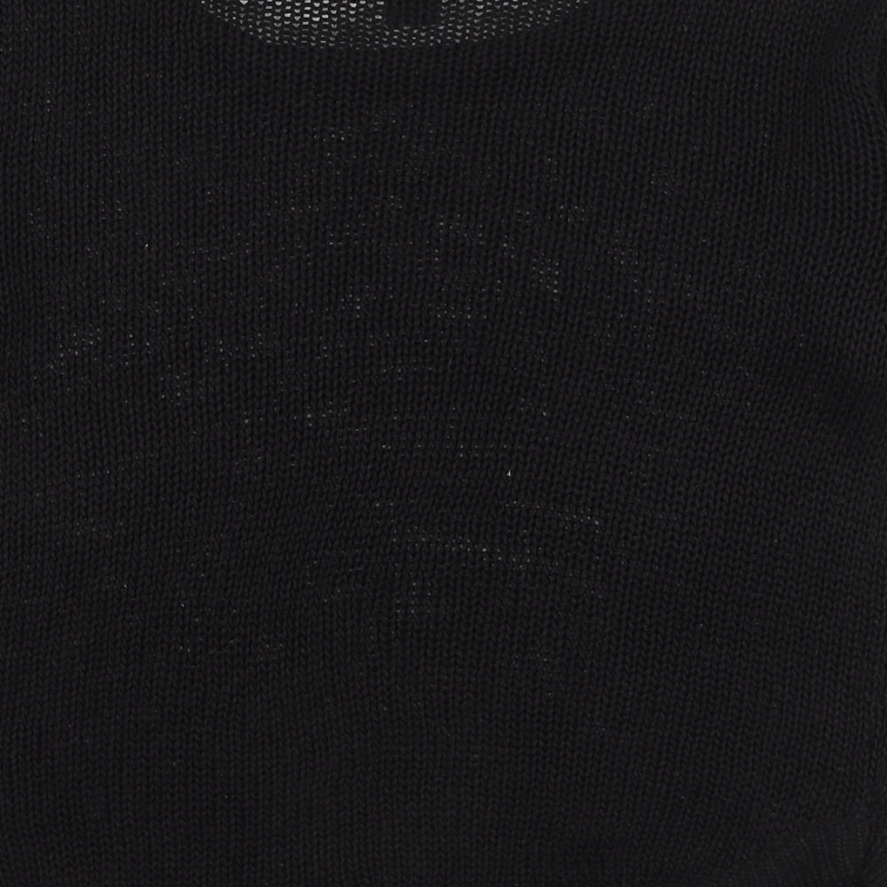 H&M Womens Black Round Neck Acrylic Pullover Jumper Size S