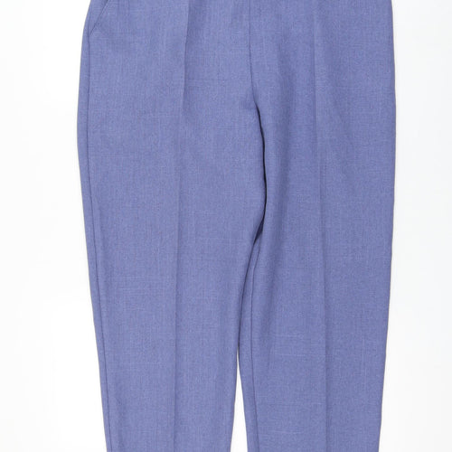 Emma Womens Blue Polyester Trousers Size 20 L28 in Regular