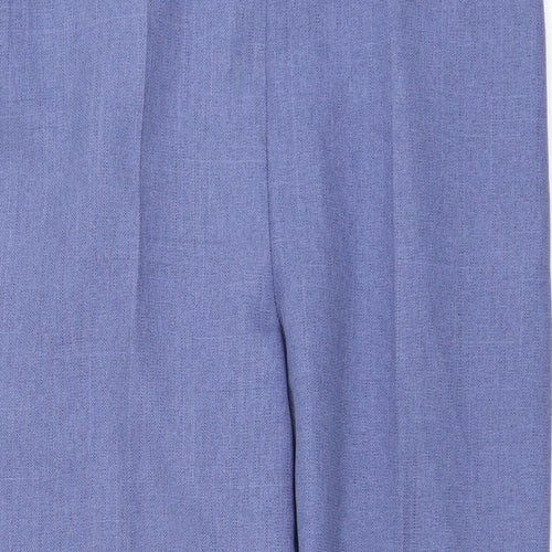 Emma Womens Blue Polyester Trousers Size 20 L28 in Regular