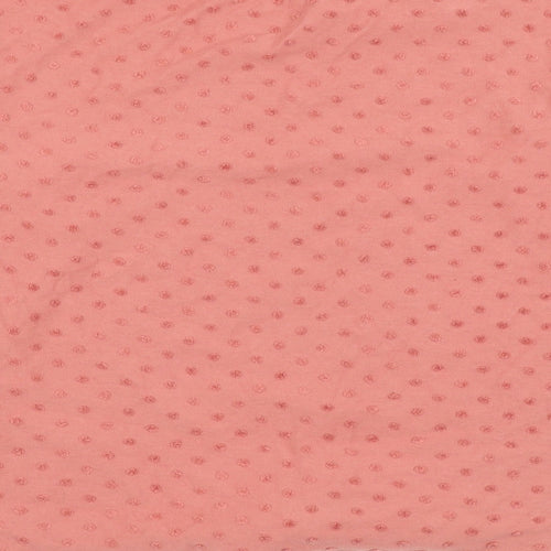 H&M Girls Pink Polka Dot Cotton Pullover Sweatshirt Size 8-9 Years Pullover - Knot Front