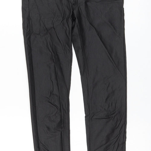 Gold SK Womens Black Cotton Jegging Trousers Size 10 L27 in Regular Zip