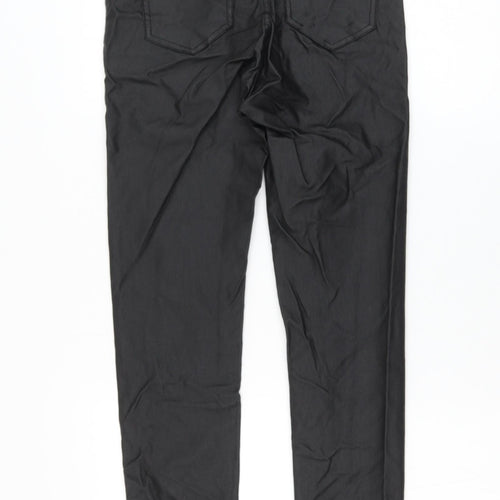 Gold SK Womens Black Cotton Jegging Trousers Size 10 L27 in Regular Zip