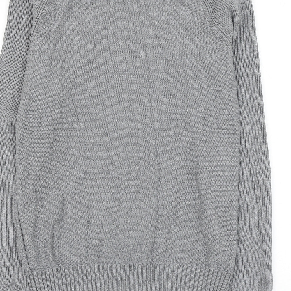 Gap Mens Grey Round Neck Cotton Pullover Jumper Size XS