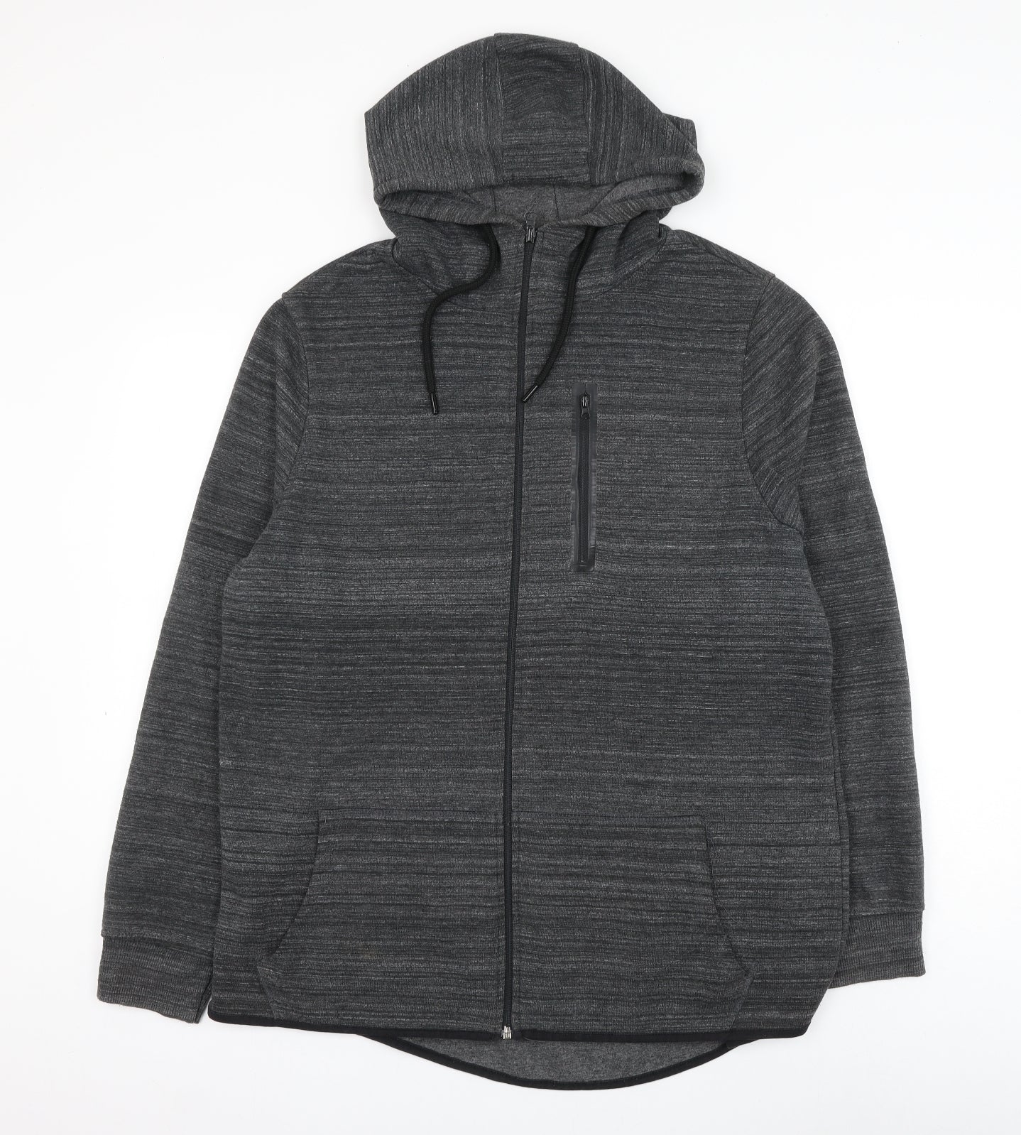 Primark Mens Grey Cotton Full Zip Hoodie Size XL