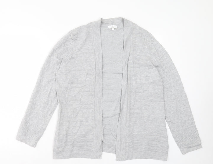 CC Womens Grey V-Neck Viscose Cardigan Jumper Size L