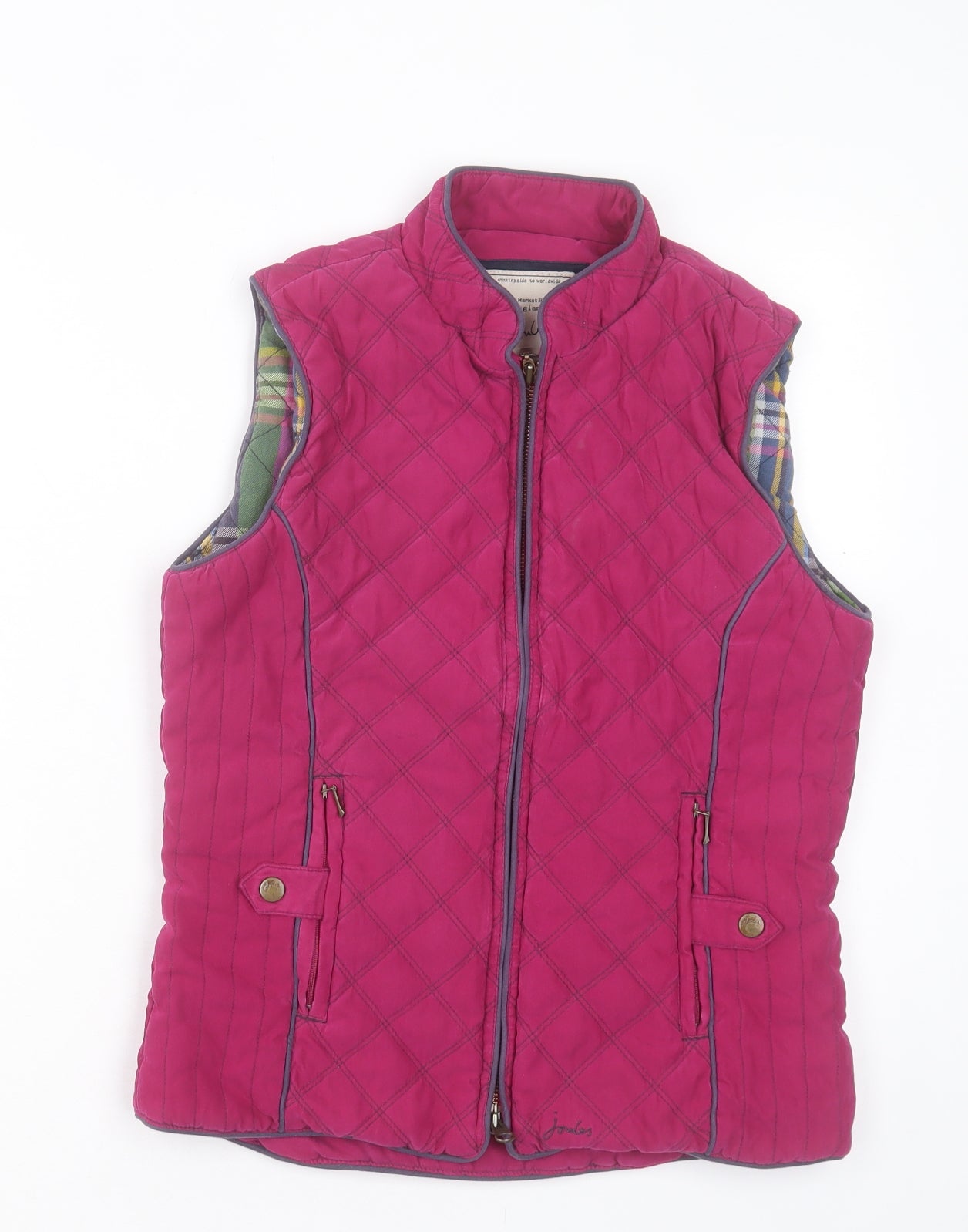 joukes Womens Pink Gilet Jacket Size 10 Zip