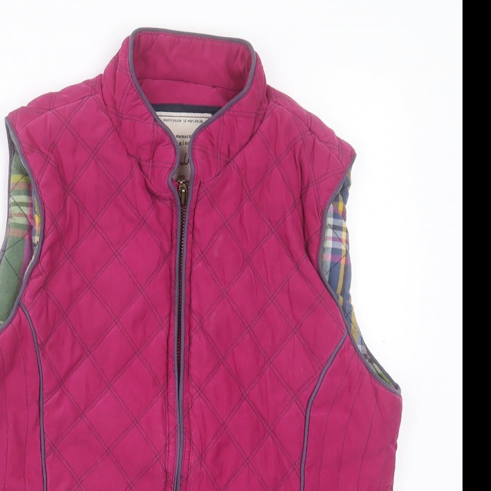 joukes Womens Pink Gilet Jacket Size 10 Zip