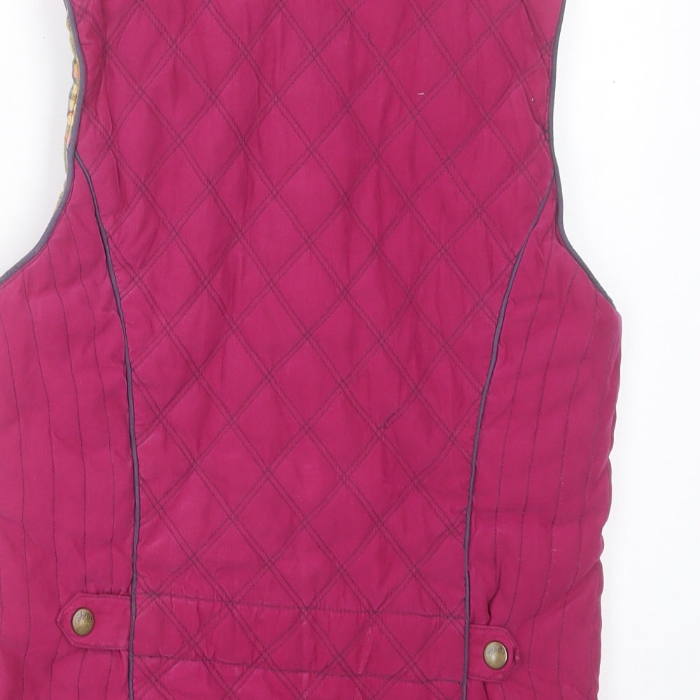 joukes Womens Pink Gilet Jacket Size 10 Zip