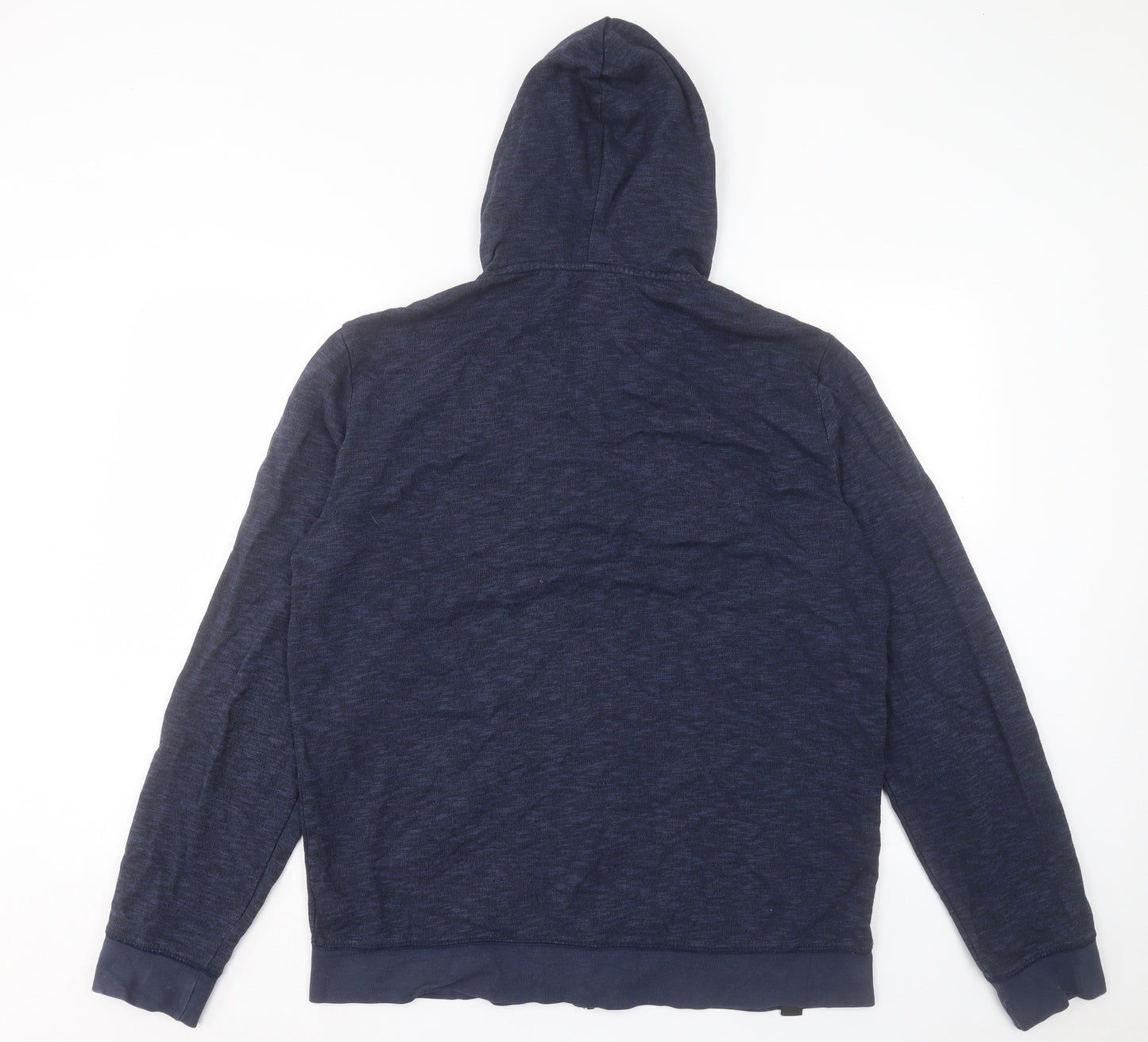 NEXT Mens Blue Cotton Full Zip Hoodie Size L