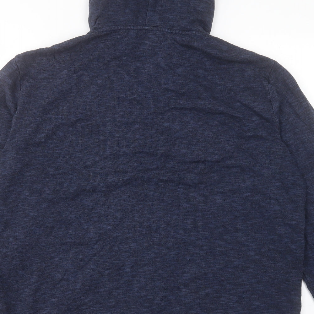NEXT Mens Blue Cotton Full Zip Hoodie Size L
