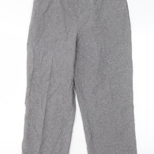BHS Womens Grey Polyester Trousers Size 14 L27 in Regular