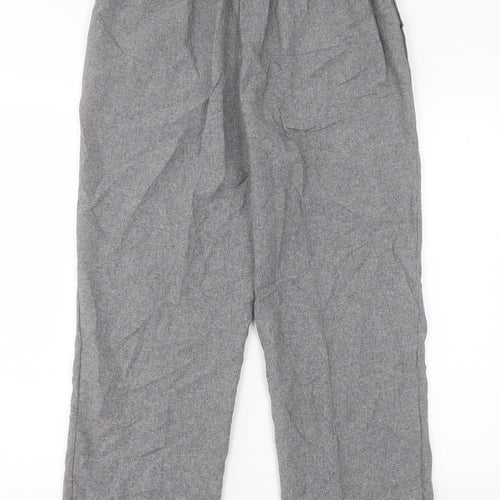 BHS Womens Grey Polyester Trousers Size 14 L27 in Regular