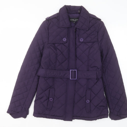 Black Rivet Womens Purple Jacket Size 10 Zip