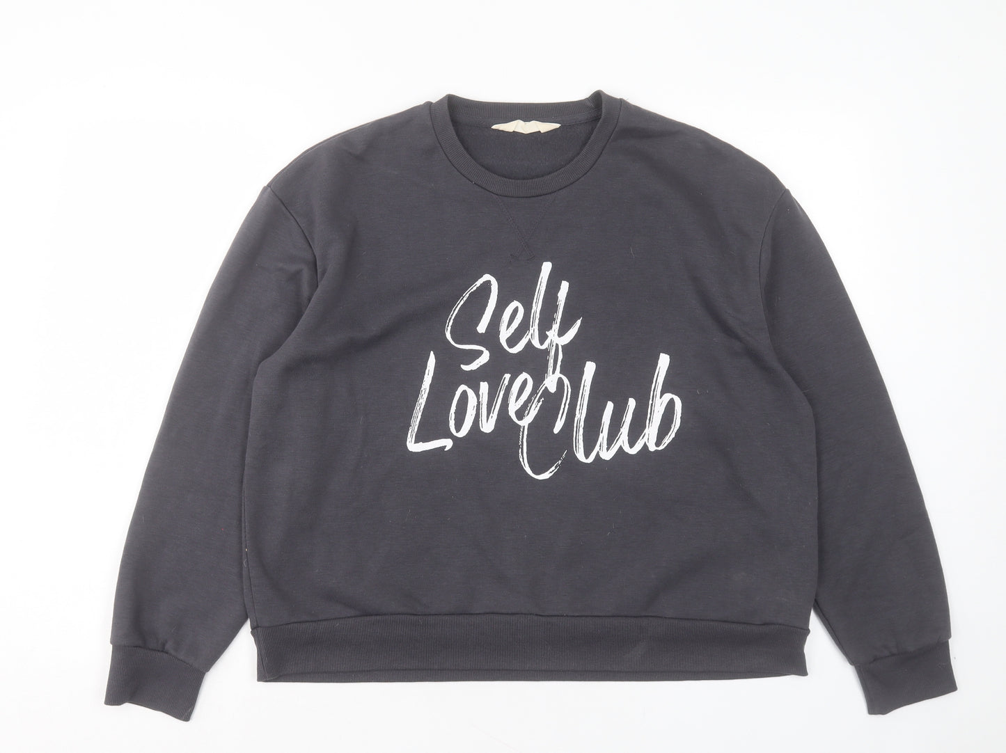 Primark Womens Grey Cotton Pullover Sweatshirt Size M Pullover