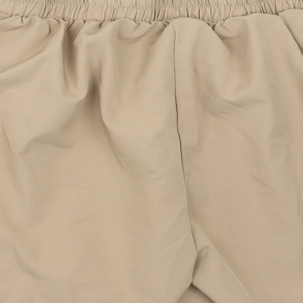 Preworn Womens Brown Polyester Bermuda Shorts Size 3XL L6 in Regular Pull On