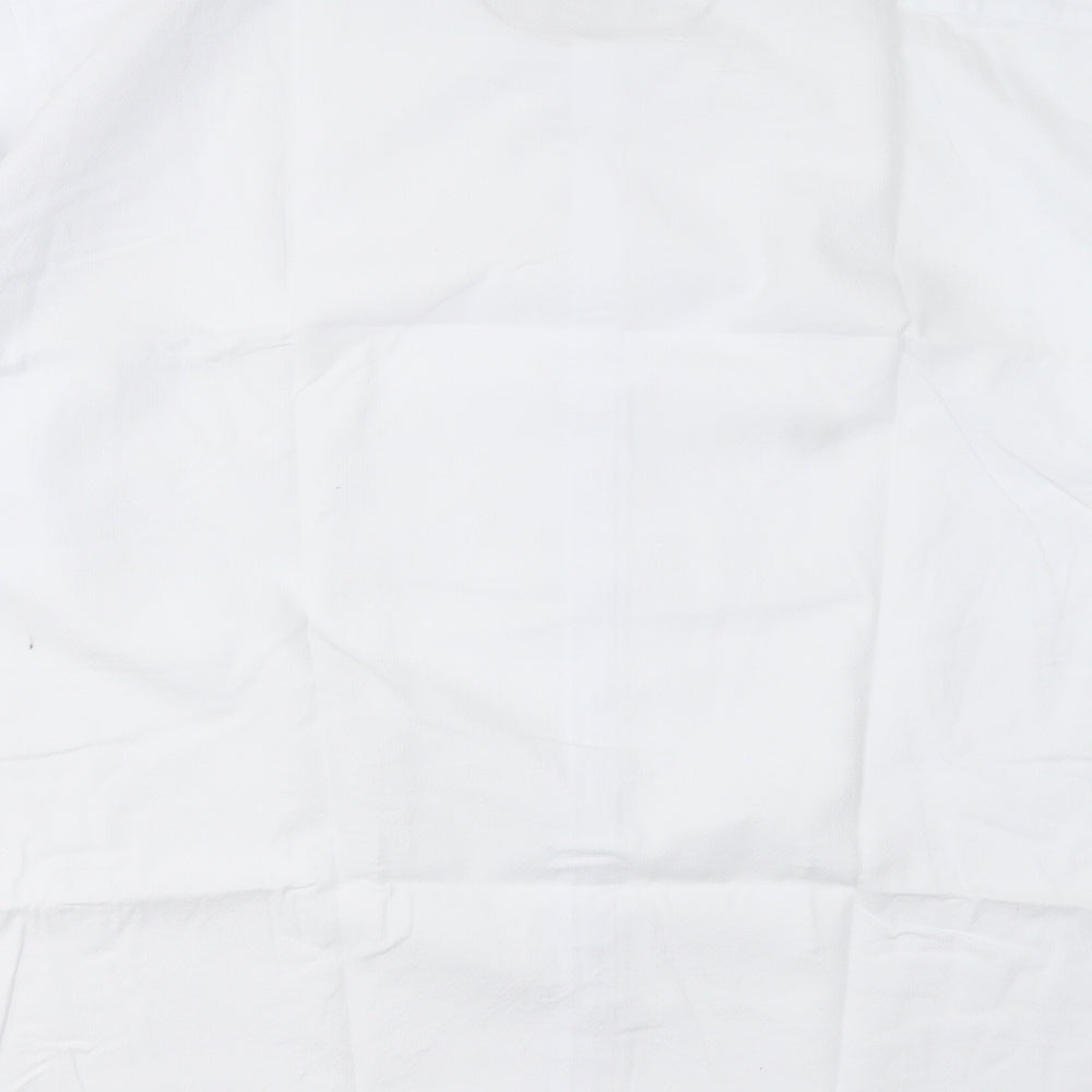 Jacamo Mens White Cotton Dress Shirt Size 3XL Collared Button