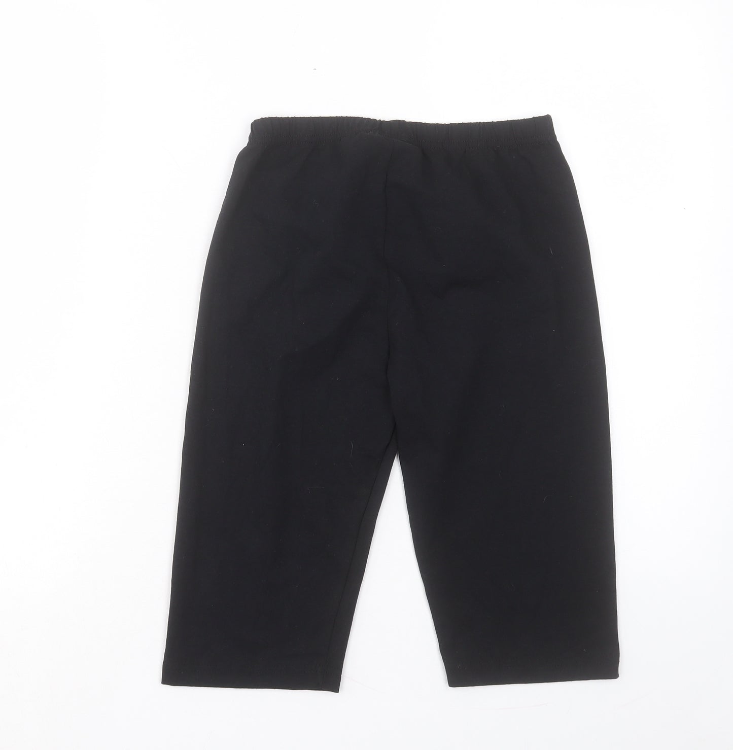 Boohoo Womens Black Cotton Sweat Shorts Size 10 L12 in Regular Pull On
