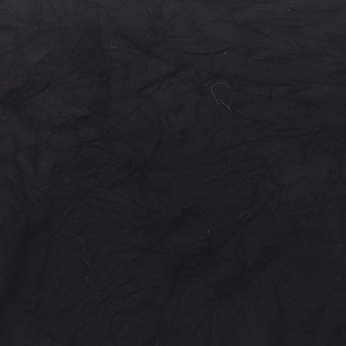 George Womens Black V-Neck Cotton Cardigan Jumper Size 12