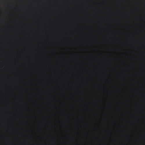 F&F Womens Black Viscose Basic T-Shirt Size 6 Crew Neck