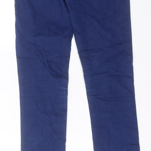 Blue Effect Girls Blue Cotton Straight Jeans Size 13 Years Regular Button