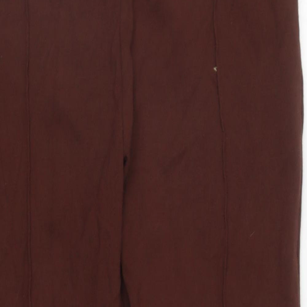 Primark Womens Brown Viscose Cropped Leggings Size M L24 in