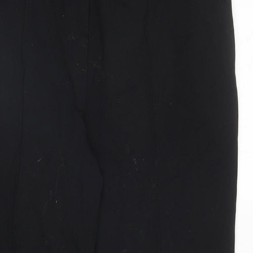 Marks and Spencer Womens Black Polyester Carrot Trousers Size 14 L26.5 in Regular - Pull Over