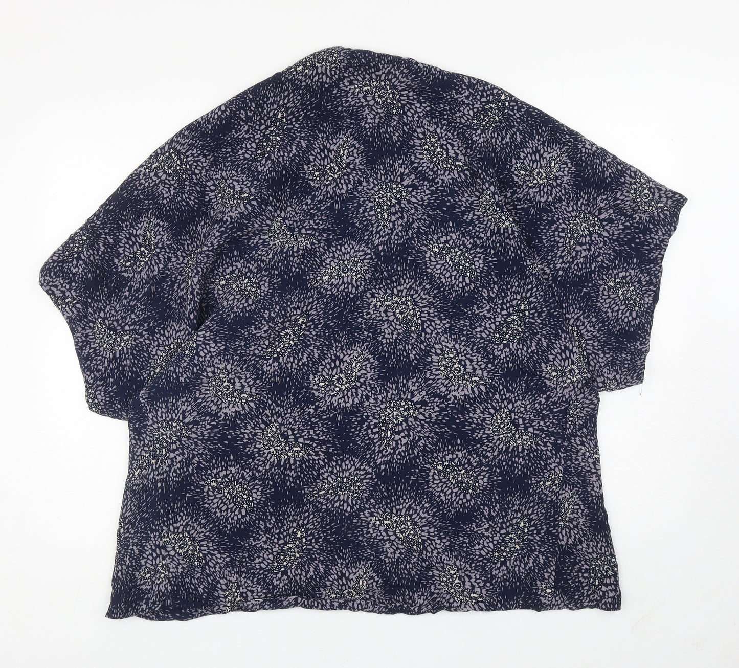 French Connection Womens Blue Geometric Kimono Jacket Size M