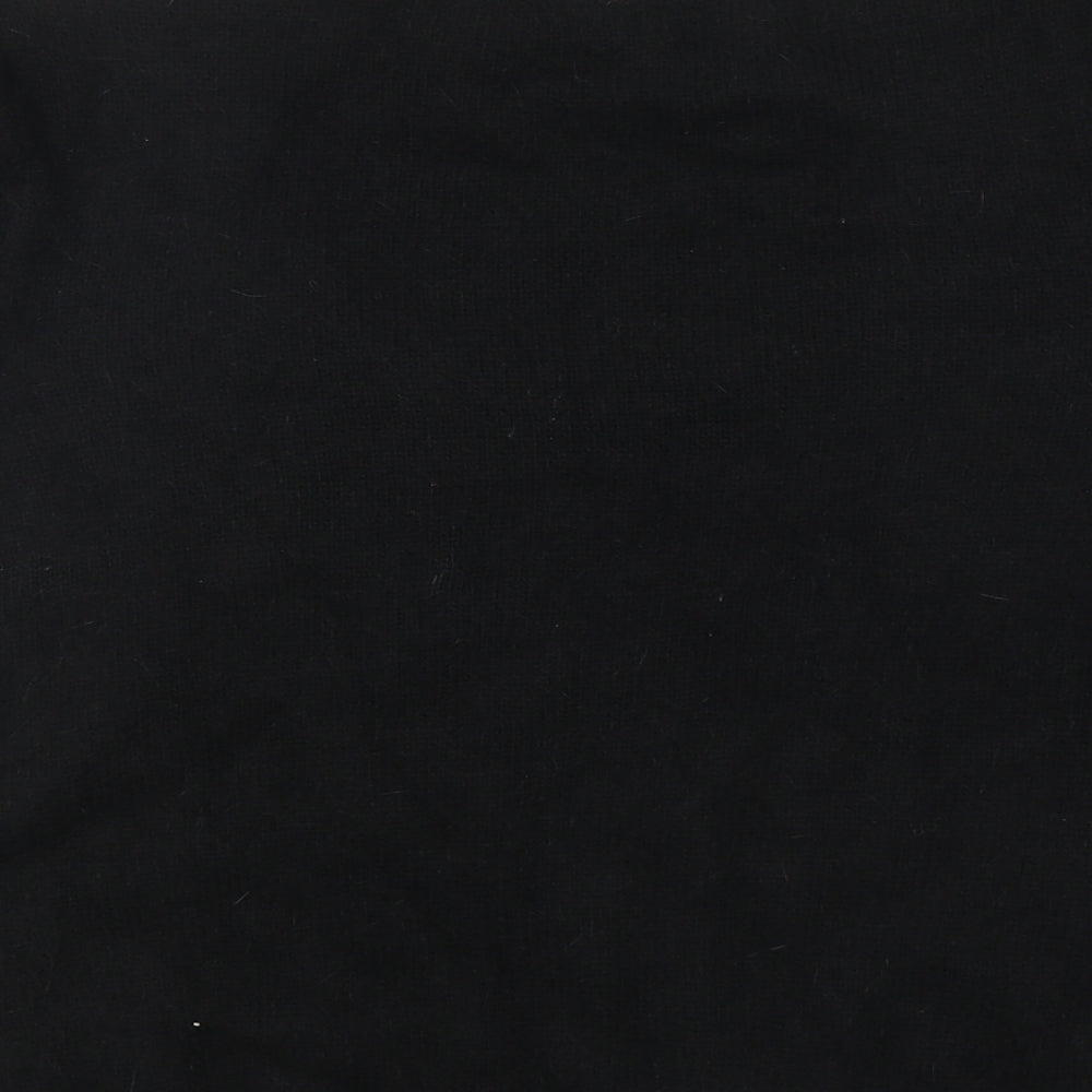 Matalan Womens Black Scoop Neck Acrylic Pullover Jumper Size 16