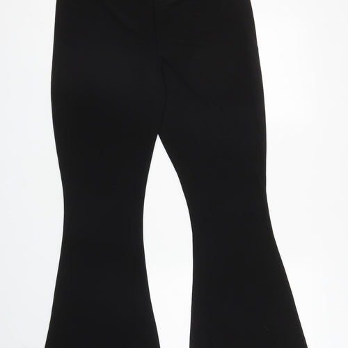 Boohoo Womens Black Polyester Jogger Leggings Size 18 L30 in - Flared