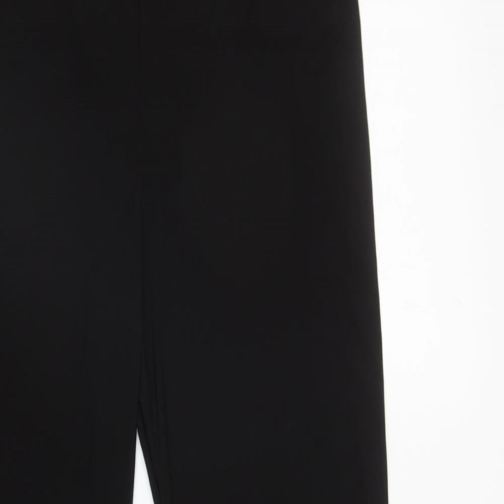 Boohoo Womens Black Polyester Jogger Leggings Size 18 L30 in - Flared