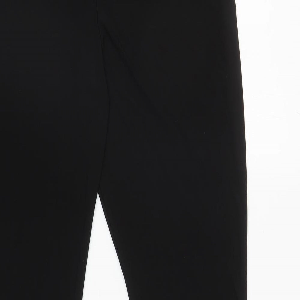 Boohoo Womens Black Polyester Jogger Leggings Size 18 L30 in - Flared