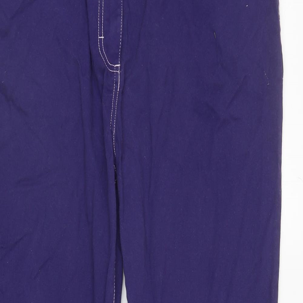 Damart Womens Blue Cotton Straight Jeans Size 18 L28.5 in Regular Zip