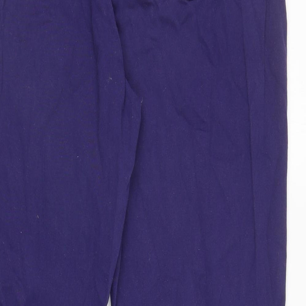 Damart Womens Blue Cotton Straight Jeans Size 18 L28.5 in Regular Zip
