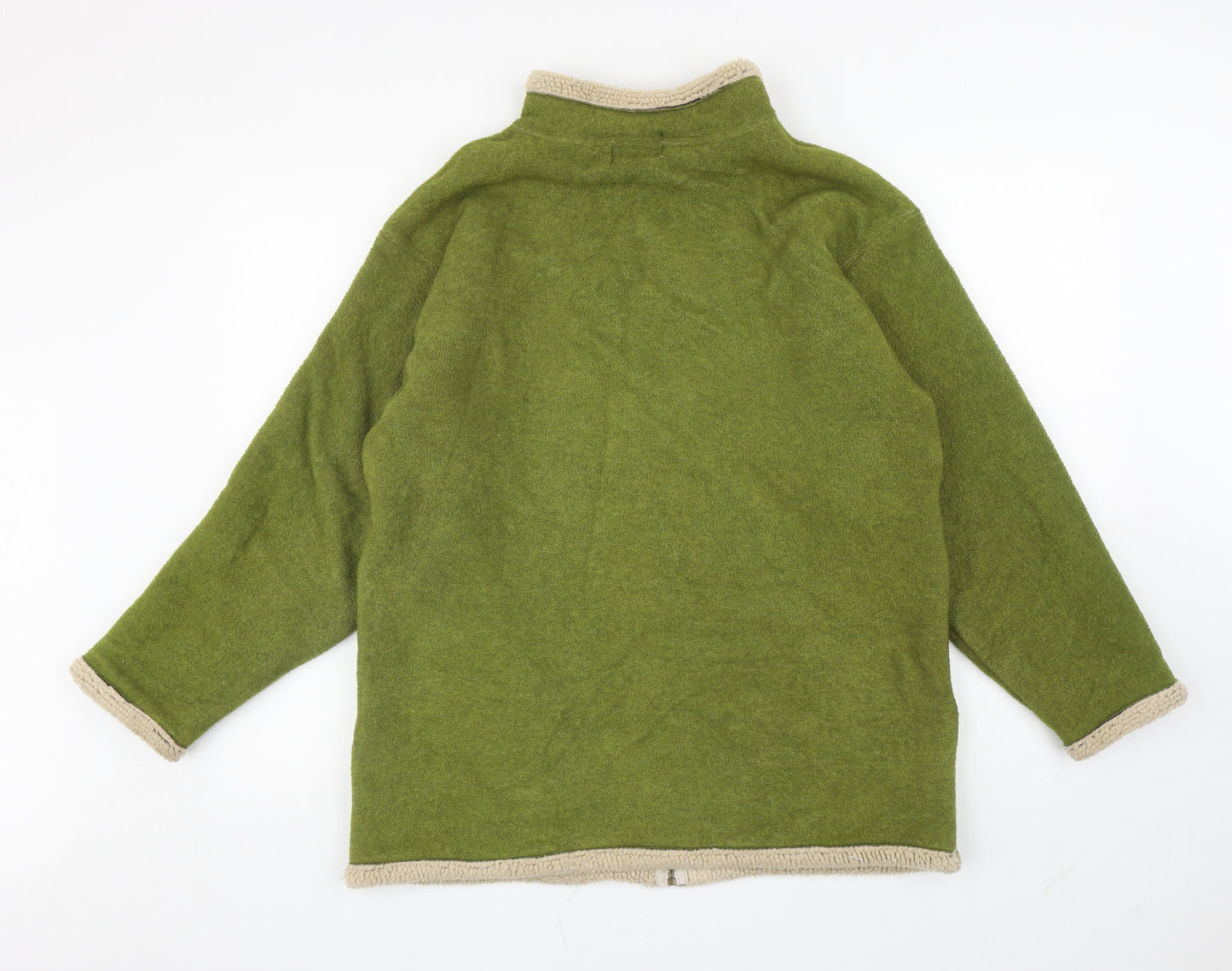 Country Scene Womens Green Jacket Coatigan Size M Zip
